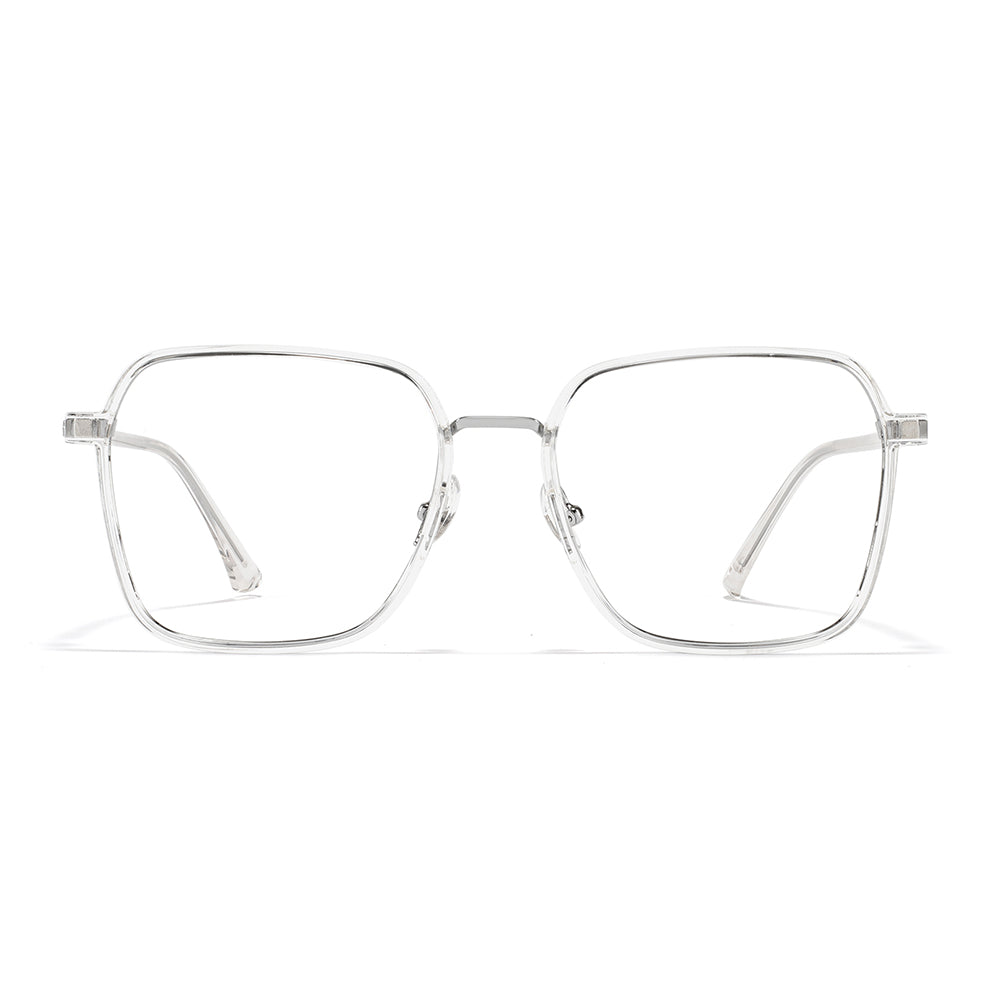 Diana Eyeglasses in Clear & Silver