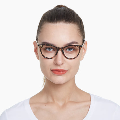 Icey Eyeglasses in Yellow Tortoise