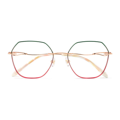 Kila Eyeglasses in Green & Pink