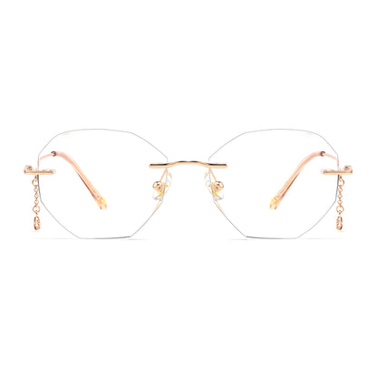 Billie Eyeglasses in Rose Gold