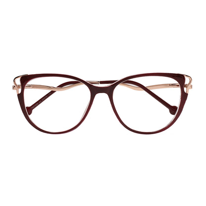 Trista Eyeglasses in Burgundy