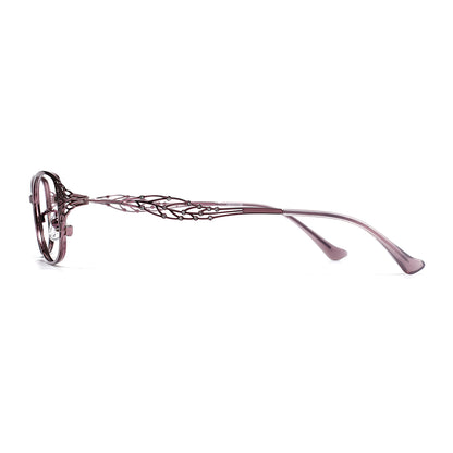 Leaf Eyeglasses in Purple