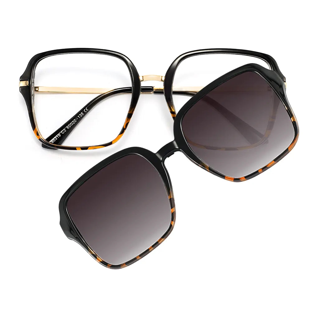 Miku Eyeglasses in Black & Warm Tortoise