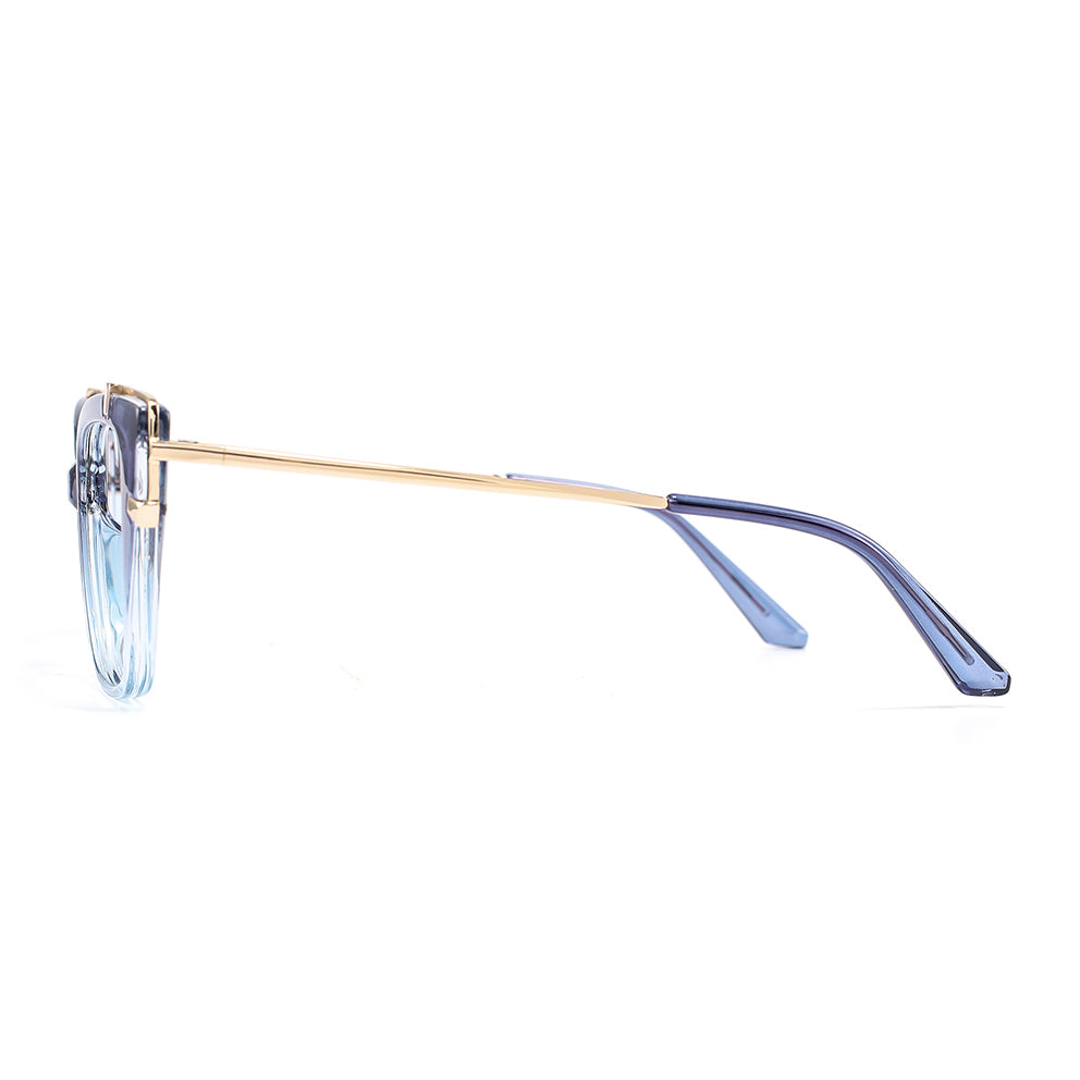 Loup Eyeglasses in Blue & Clear Blue