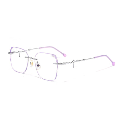 Lil Eyeglasses in Silver & Lavender