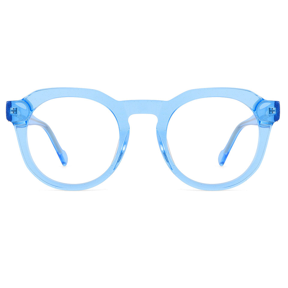 Fannie Eyeglasses in Clear Blue