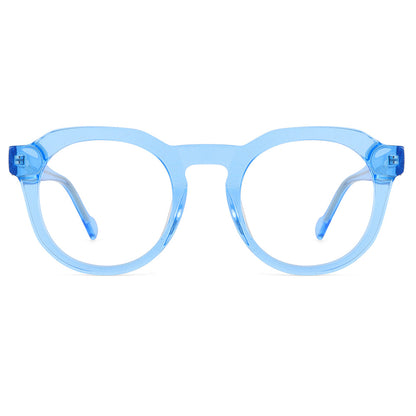 Fannie Eyeglasses in Clear Blue