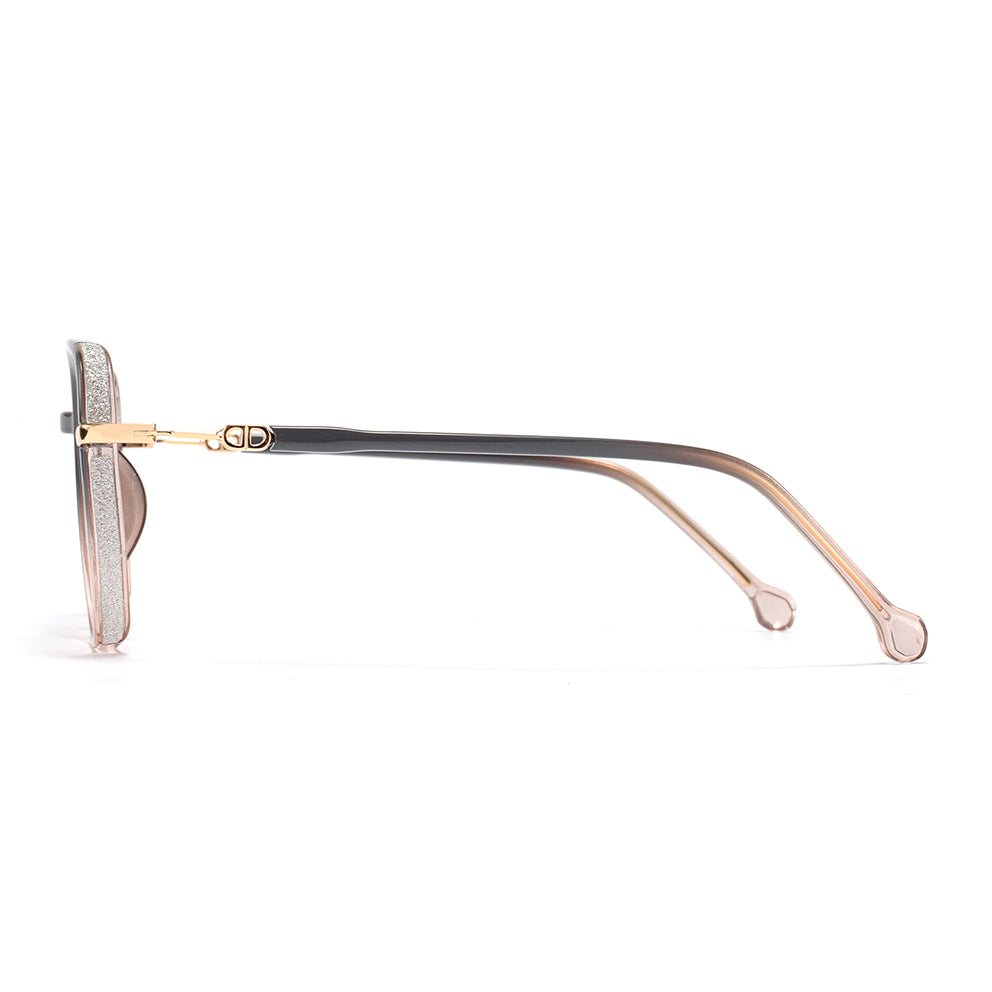 Gerda Eyeglasses in Grey & Champagne