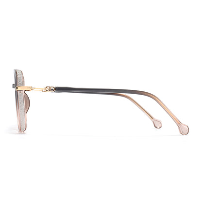 Gerda Eyeglasses in Grey & Champagne