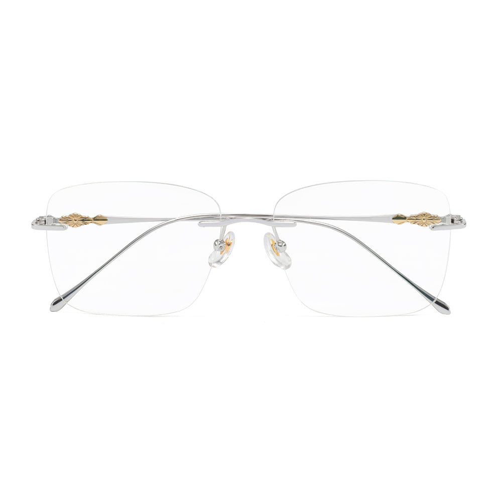 Mike Eyeglasses in Silver