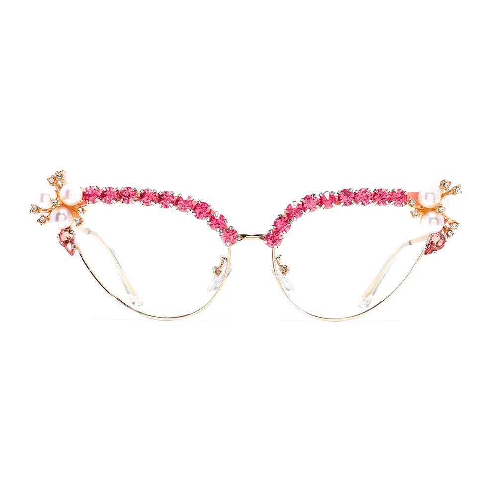 Shaye Eyeglasses in Pink & Gold