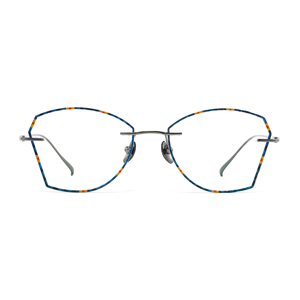 Sarff Eyeglasses in Orange Floral