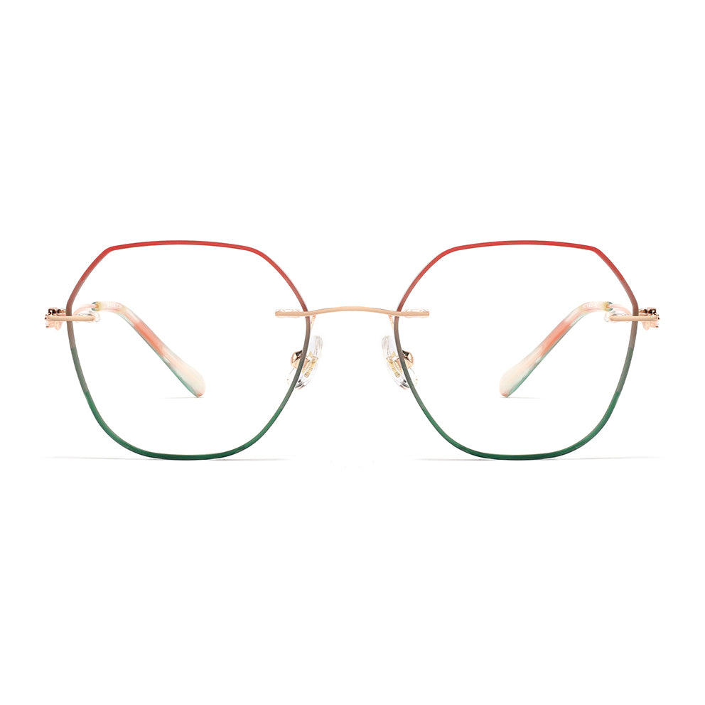 Kila Eyeglasses in Pink & Green