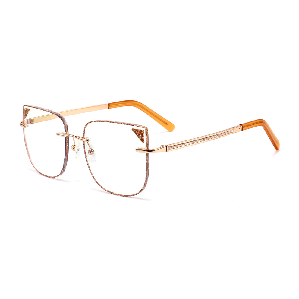 Everly Eyeglasses in Rose Gold & Yellow