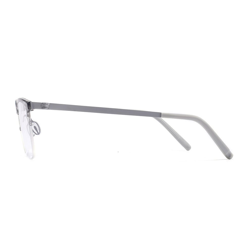 Hatem Eyeglasses in Grey & Silver