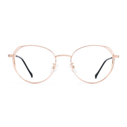 Batt Eyeglasses in Rose Gold