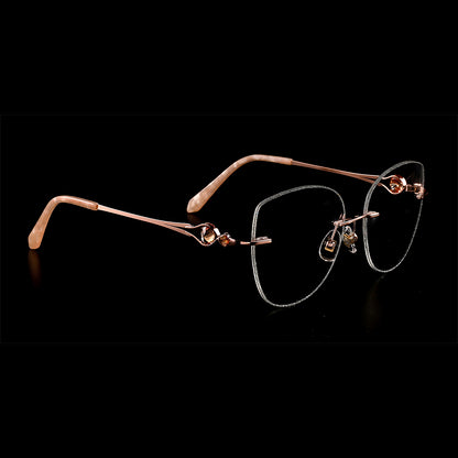 Topaz Eyeglasses in Rose Gold & Silver