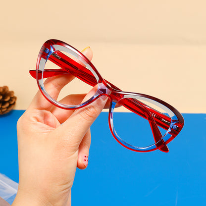 Josi Eyeglasses in Red & Blue