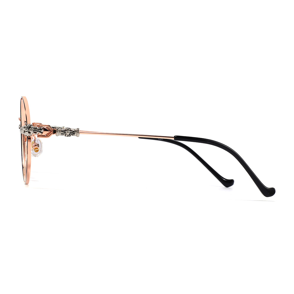 Roya Eyeglasses in Black & Rose Gold