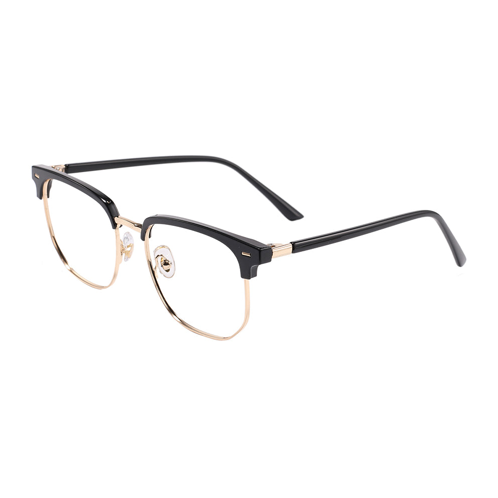 Aviva Eyeglasses in Black & Gold