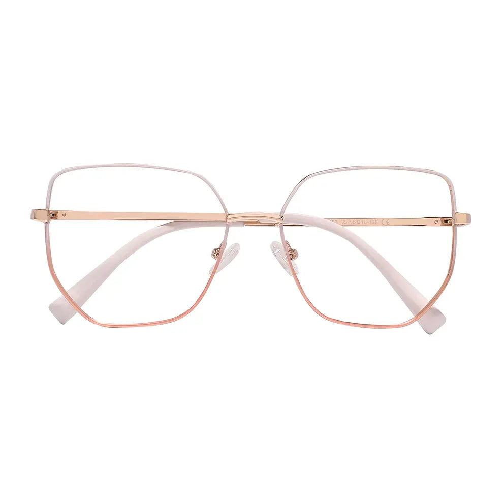 Tinny Eyeglasses in White & Pink