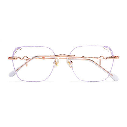 Lil Eyeglasses in Rose Gold & Purple