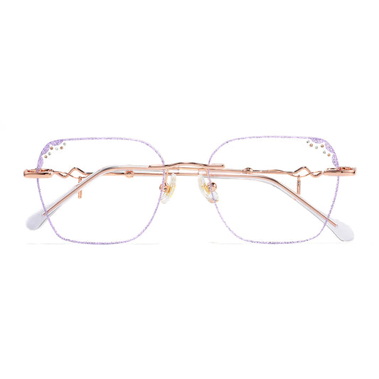 Lil Eyeglasses in Rose Gold & Purple