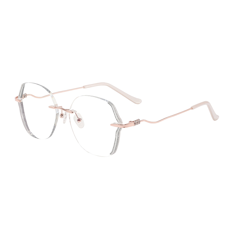 Twinkle Eyeglasses in Rose Gold & Silver