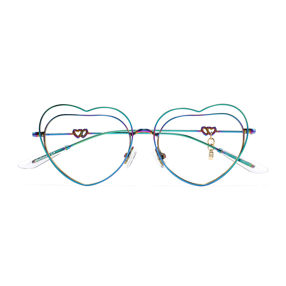 Heart Eyeglasses in Multicolor