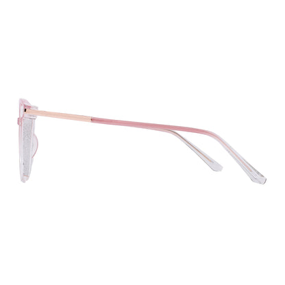 Aysun Eyeglasses in Coral & Clear