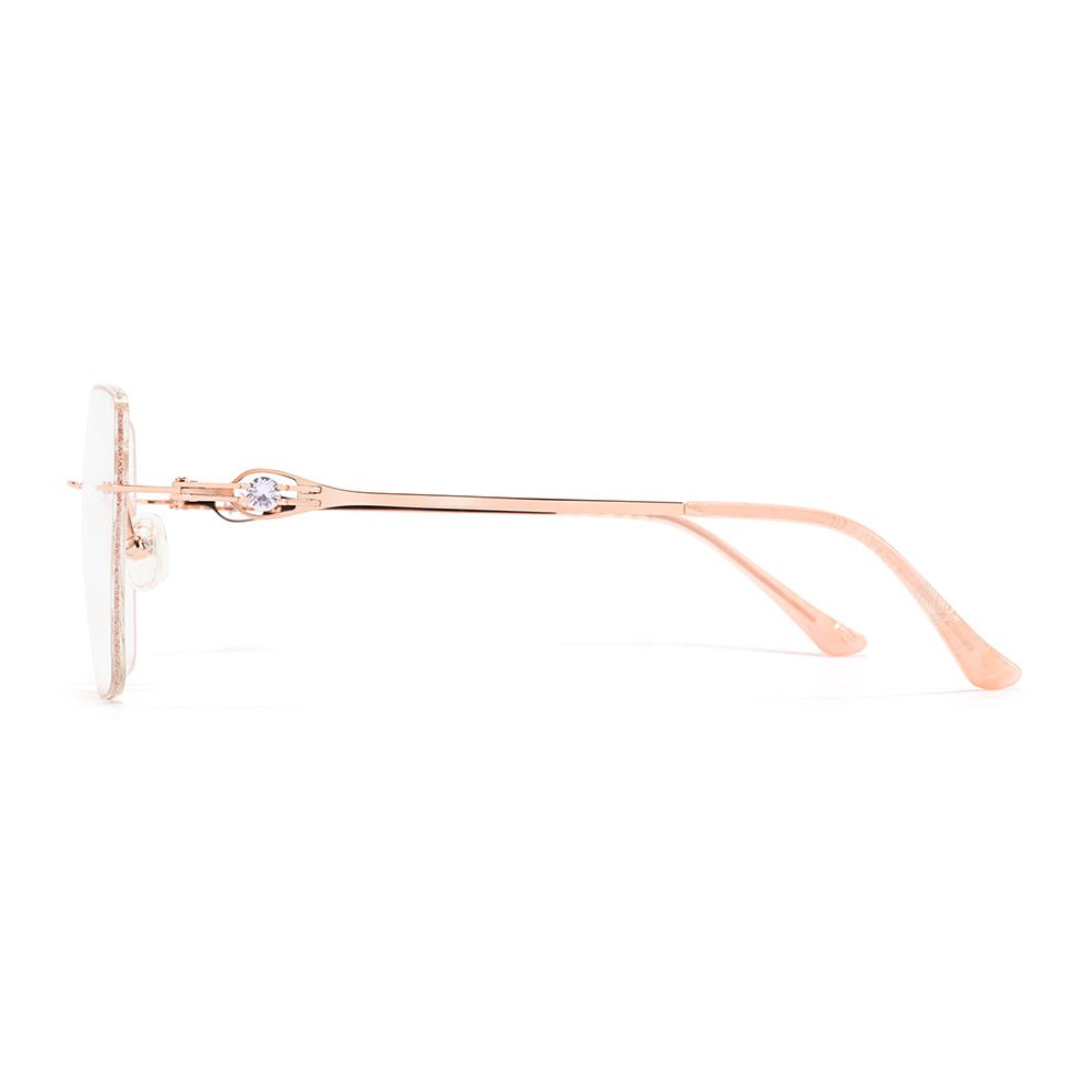 Charm Eyeglasses in Rose Gold