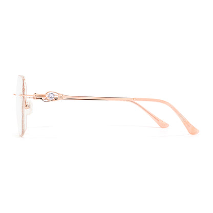 Charm Eyeglasses in Rose Gold