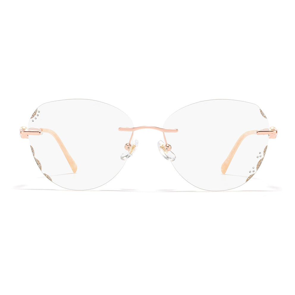 Margarite Eyeglasses in Rose Gold