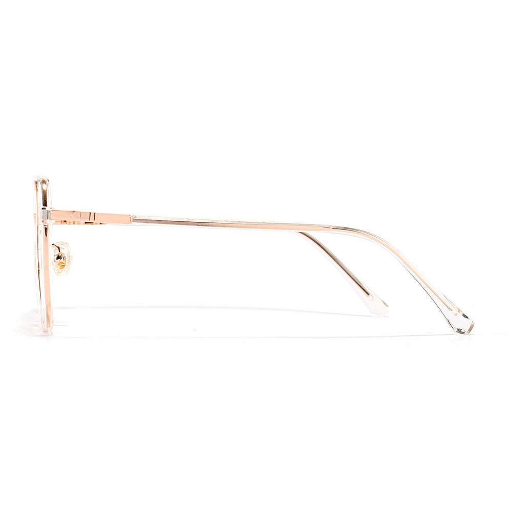 Diana Eyeglasses in Clear & Rose Gold