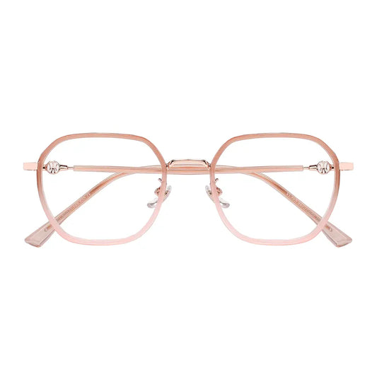 Amore Eyeglasses in Carmine & Pink