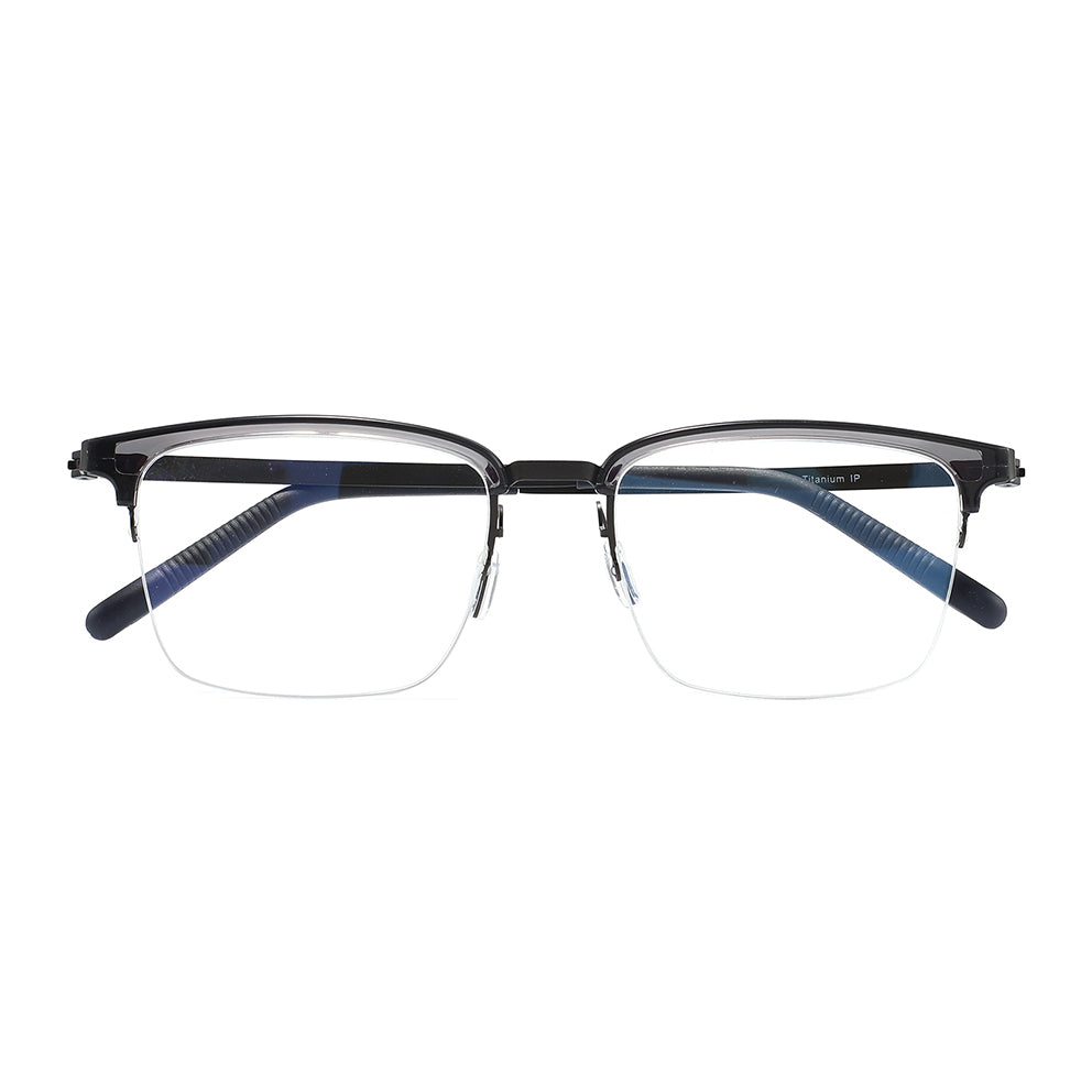 Hatem Eyeglasses in Grey & Gun