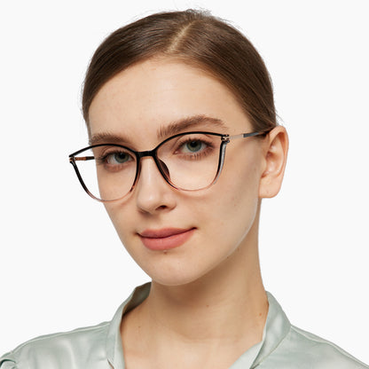 Darleen Eyeglasses in Black & Pink