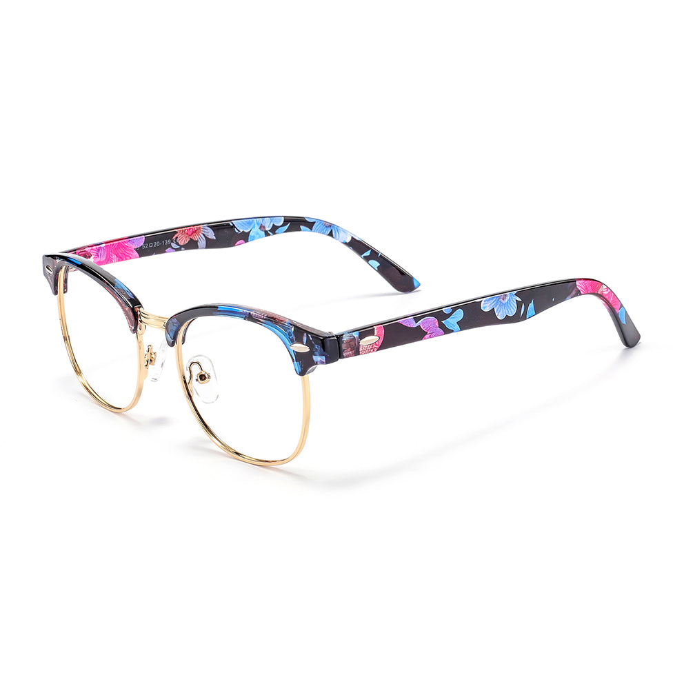 Sigrid Eyeglasses in Blue Tortoise & Gold