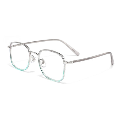 Shira Eyeglasses in Grey & Clear Blue