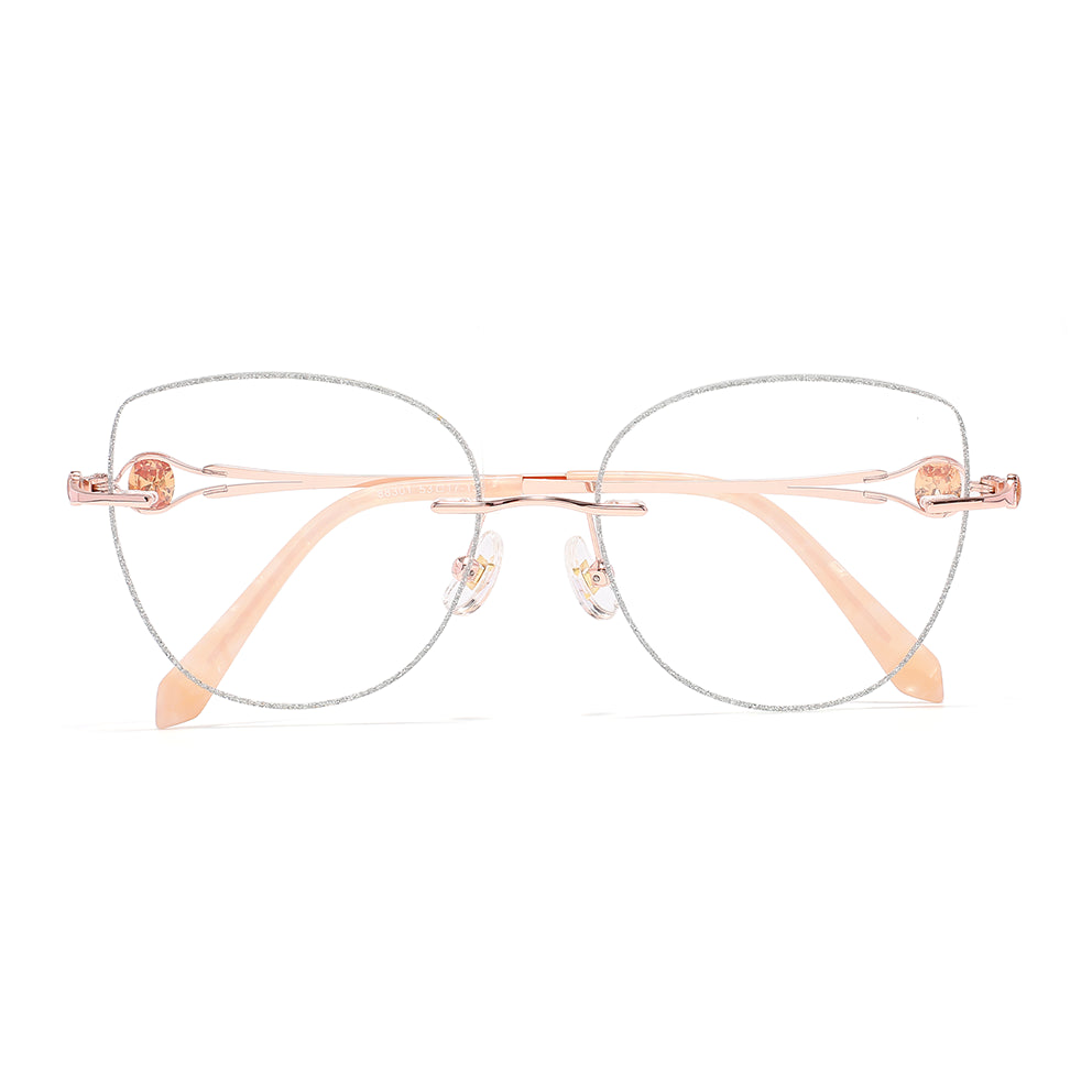 Topaz Eyeglasses in Rose Gold & Silver