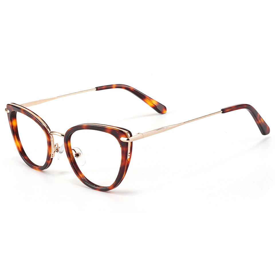 Flossie Eyeglasses in Warm Tortoise