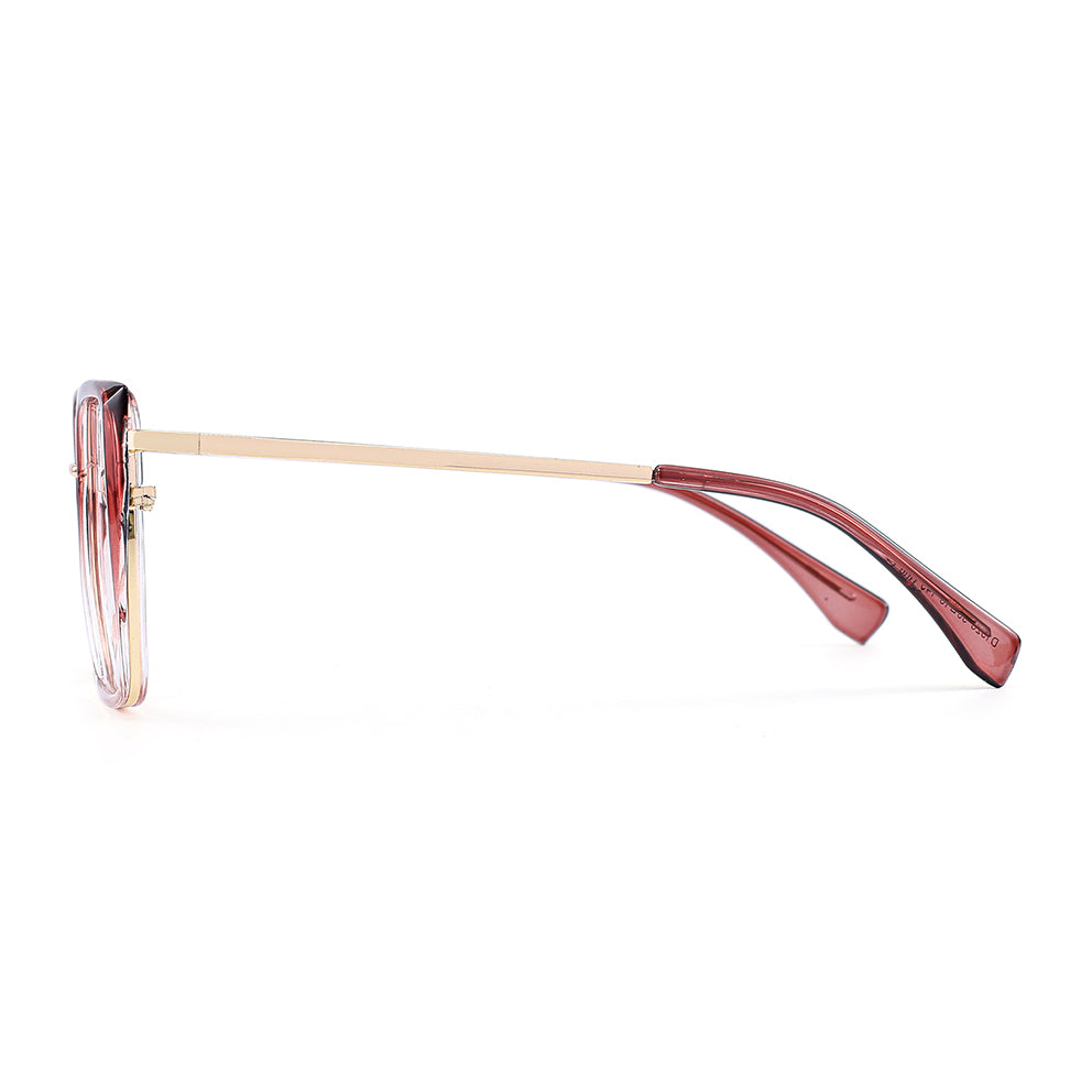 Bozi Eyeglasses in Carmine & Clear