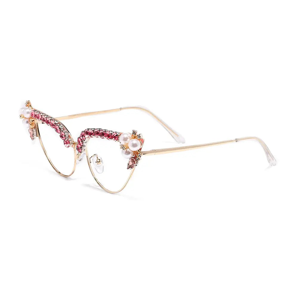 Shaye Eyeglasses in Pink & Gold