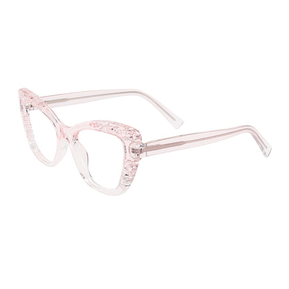 Taina Eyeglasses in Pink & Clear