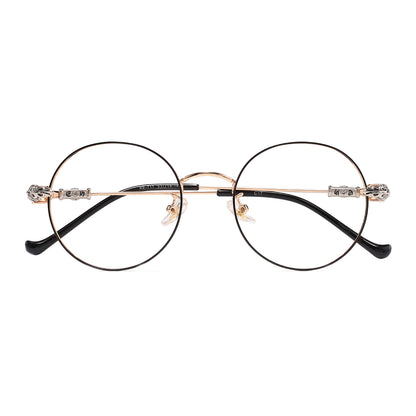 Roya Eyeglasses in Black & Gold