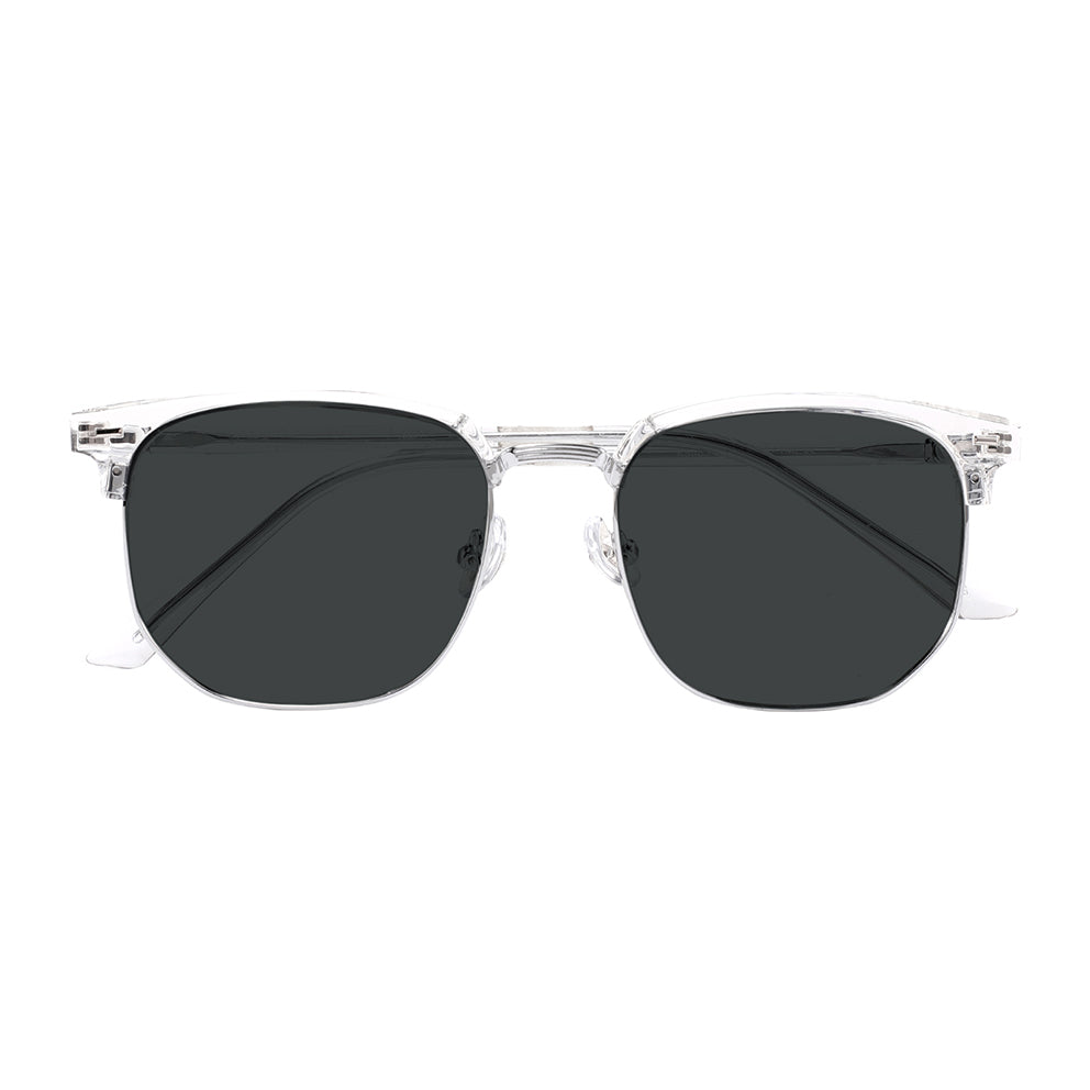 Aviva Sunglasses in Clear & Silver