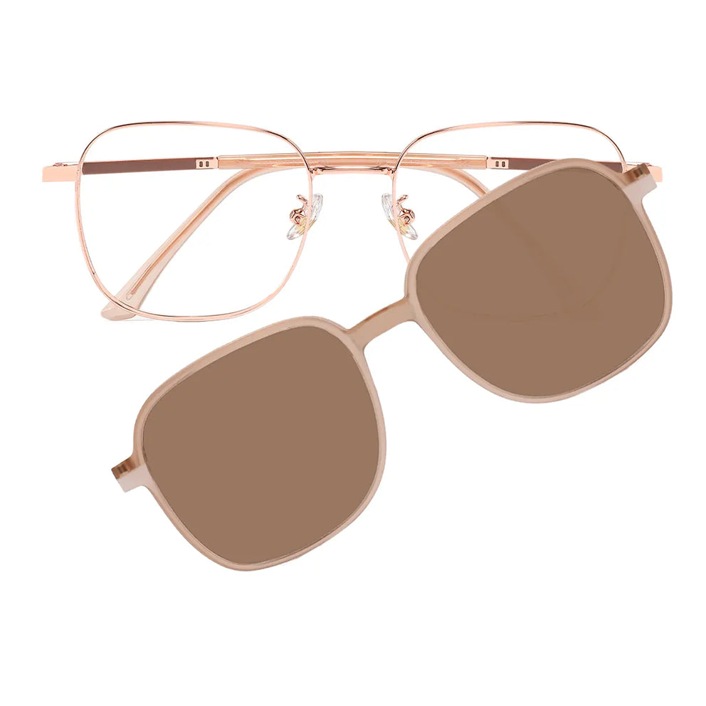 Karine Eyeglasses in Rose Gold & Champagne