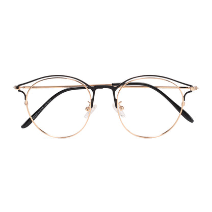 Lyerly Eyeglasses in Black & Gold