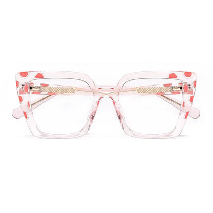 Anci Eyeglasses in Clear Pink