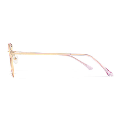 Cloe Eyeglasses in Pink & Gold